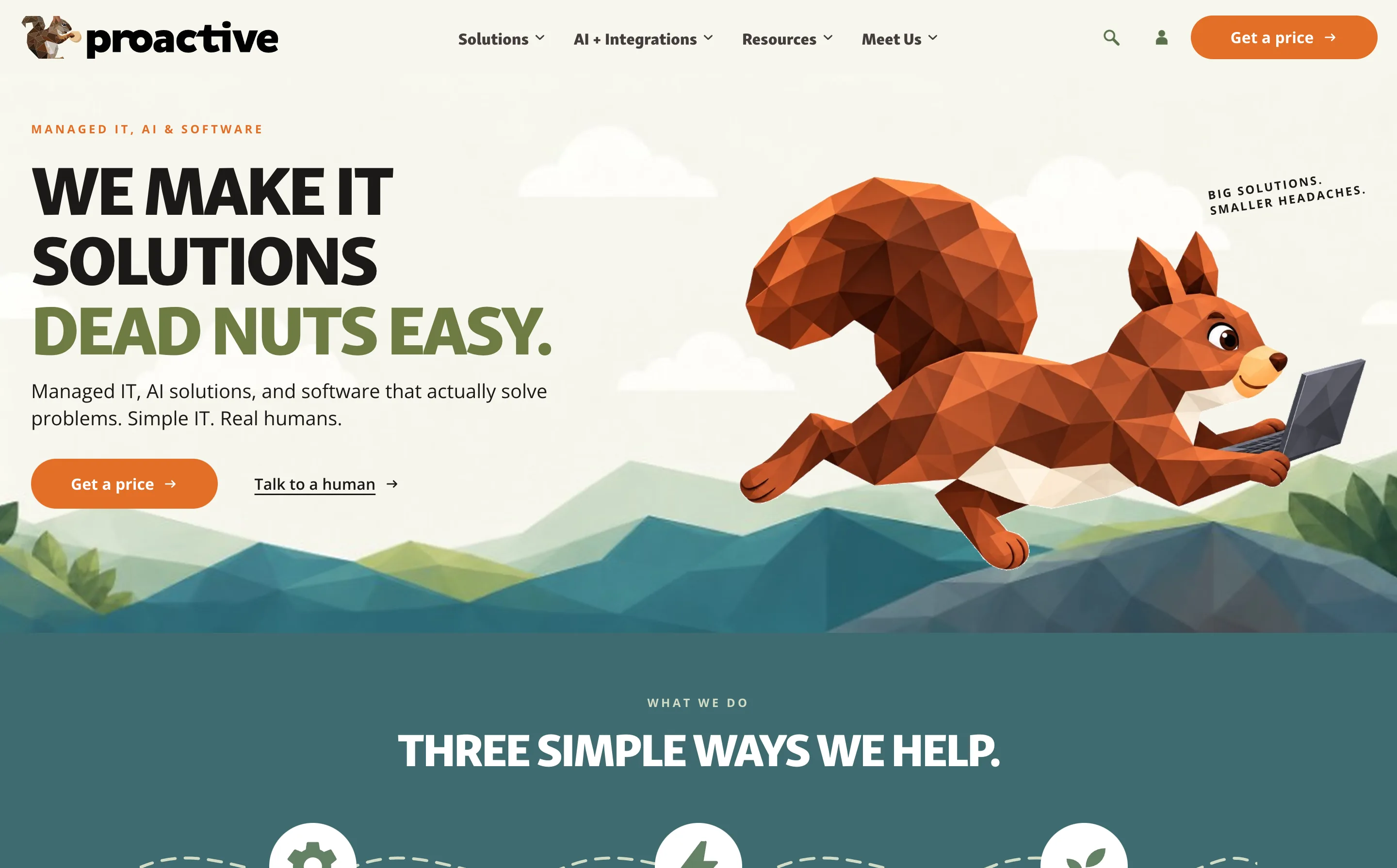 Proactive IT website, built by EGO