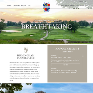Birmingham Country Club 3 Birmingham Country Club Website Design - EGO Creative Marketing